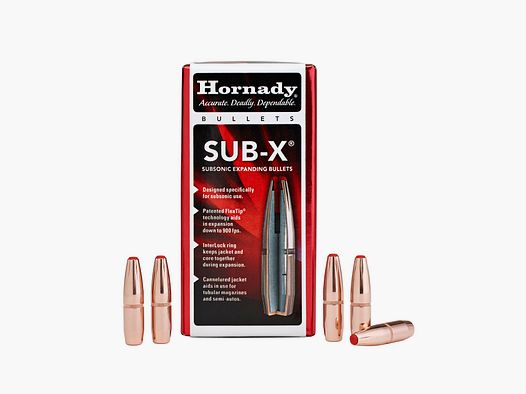 Hornady SUB-X BULLETS .45/.452 395GR (.450 BUSHMASTER) – 50 Stk.