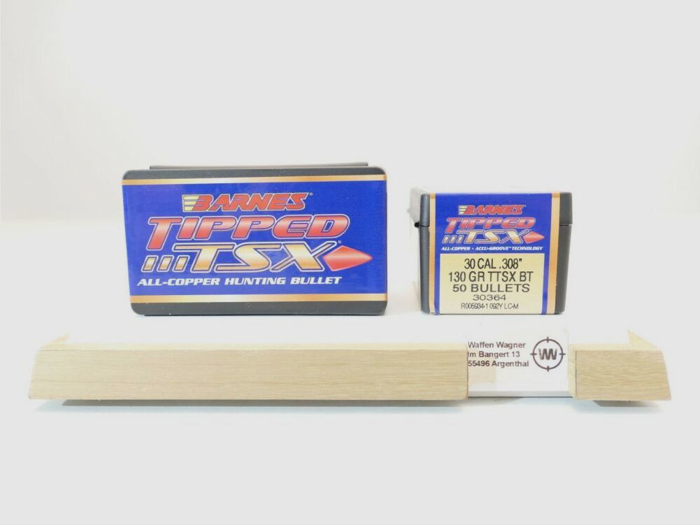 Barnes Bullets TTSX 130grs à50 .30/.308