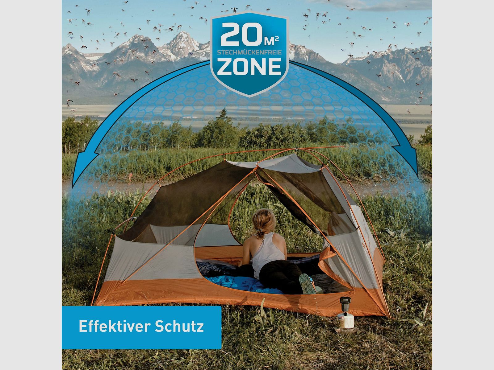 THERMACELL 920210 MR-BP Mückenabwehr Camping Backpacker