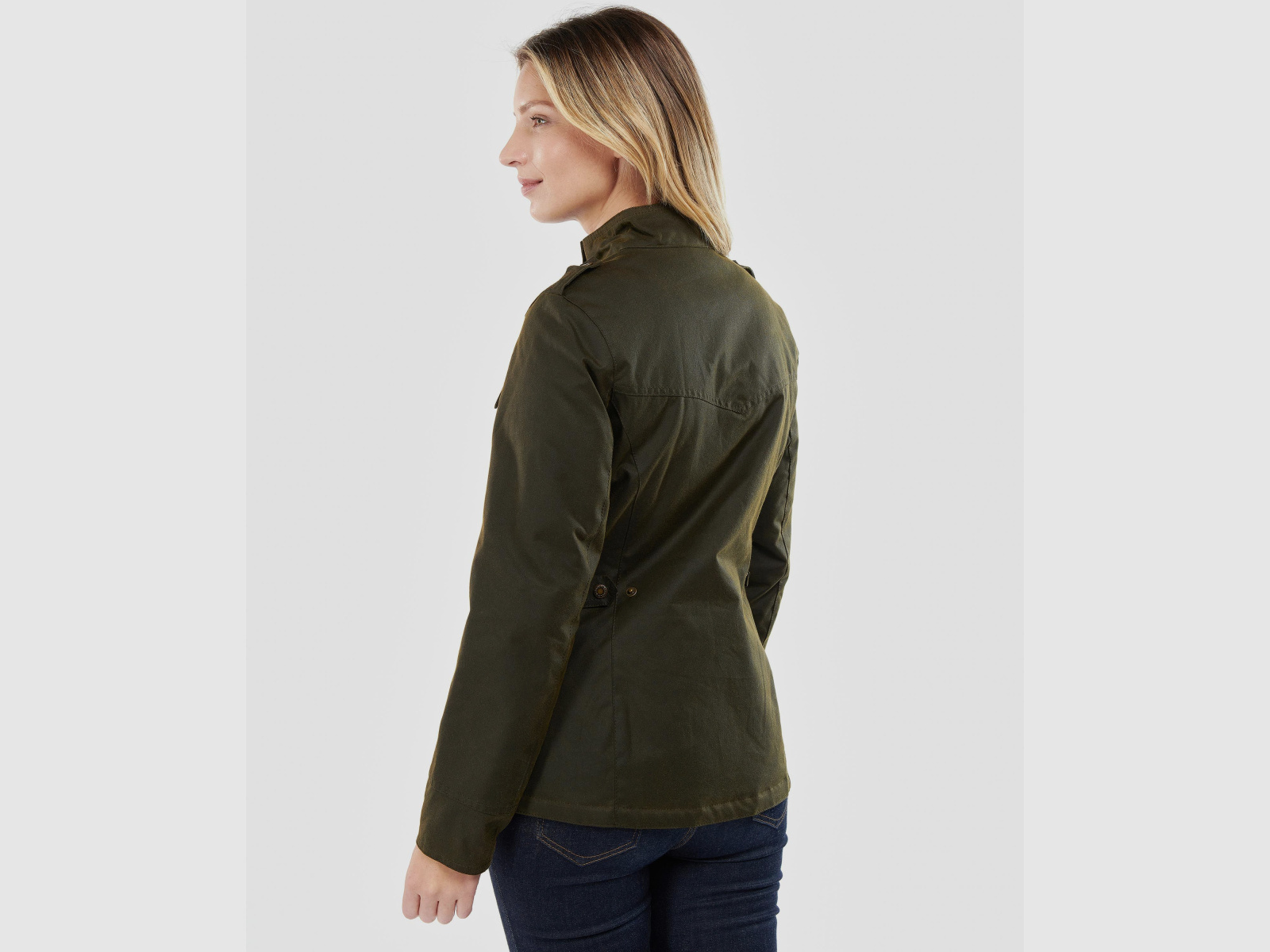 BARBOUR Wachsjacke Winter Defence Oliv