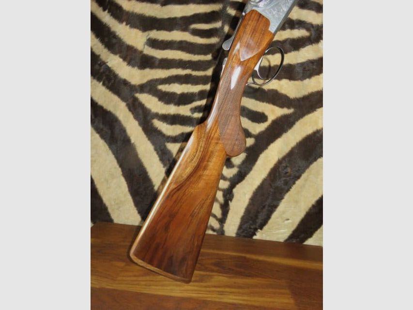 Bockdoppelflinte RIZZINI Aurum Stahl Kal.20/76 Läufe 76 cm 5 Chokes – Schaft Prince of Wales gr 2.5, Bild 10 von 11