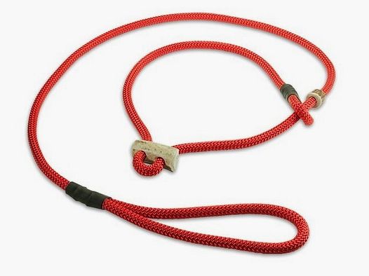 Mystique® Field trial Moxon-Leine 8 mm 150 cm rot mit Hornstopper