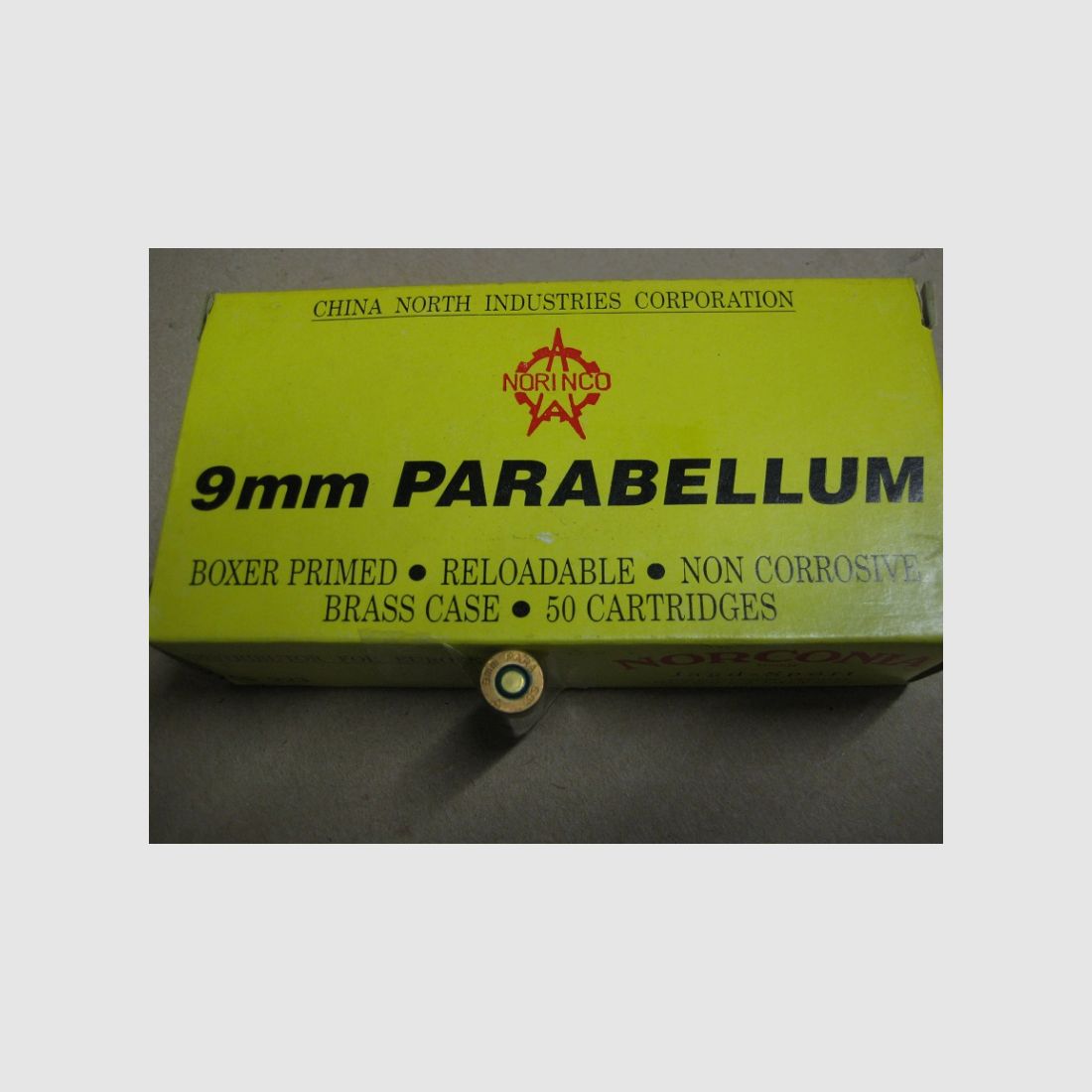 Sammlerpatrone China 9mm Para