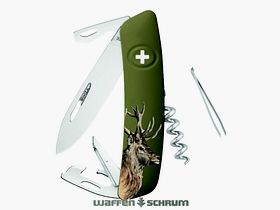 Swiza Klappmesser D05 Hirsch  Klingenlänge: 7,5cm - Stahl 440 Klingensperre