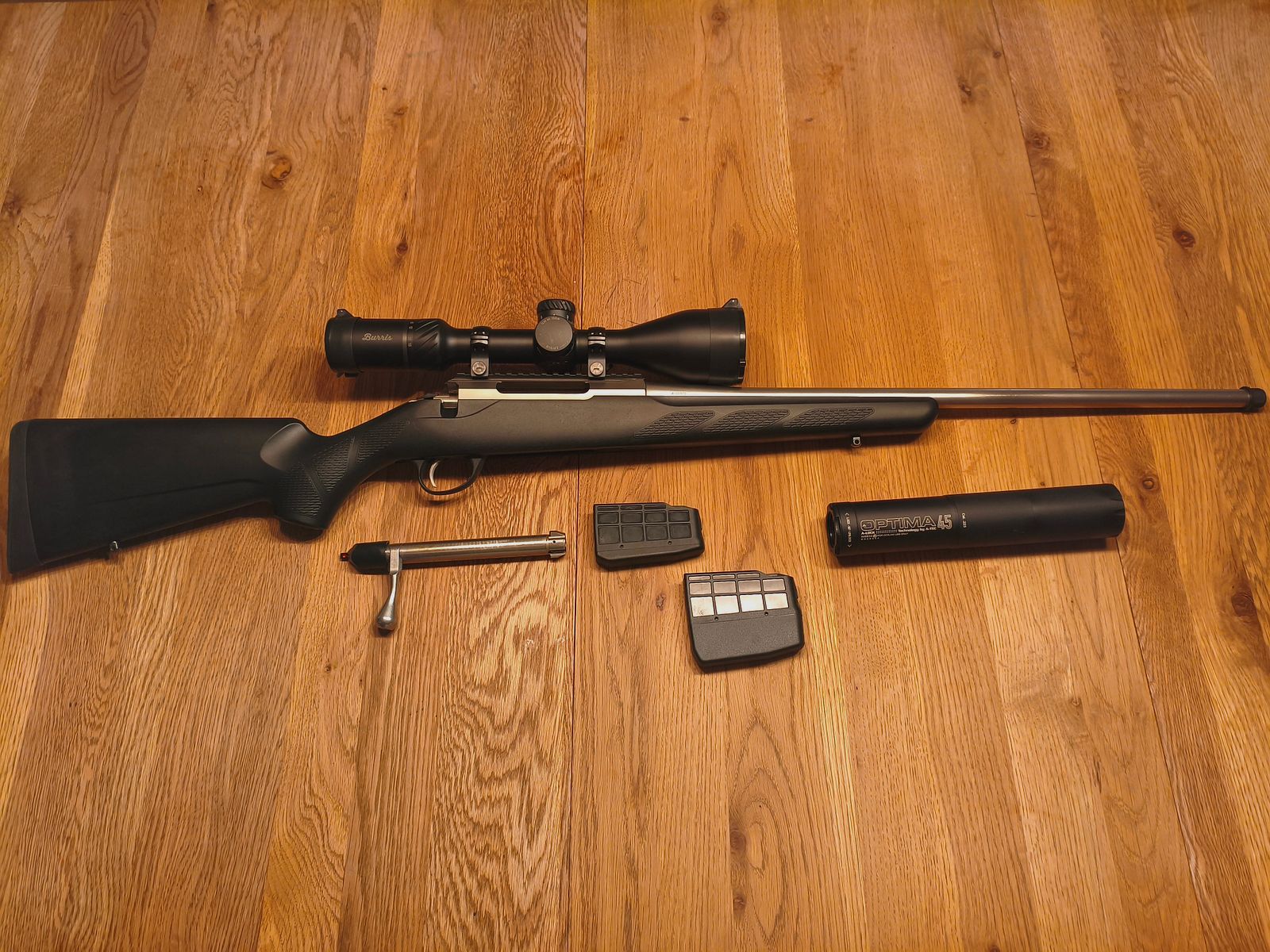 TIKKA T3 LITE STAINLESS 22-250 jagdfertiges KOMPLETTPAKET inkl. BURRIS und A-TEC