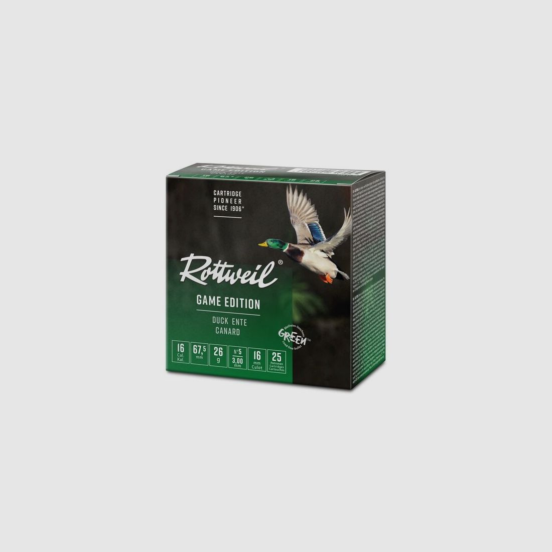ROTTWEIL Schrot BLEIFREI 16/67,5 GAME EDITION ENTE 26g 25 Stk 3,0mm #5