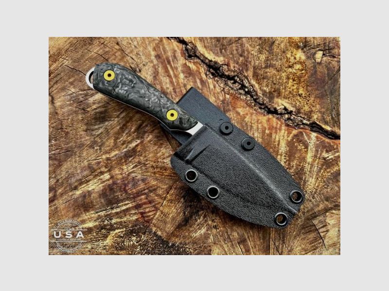 WhiteRiver Feststehendes Messer M1 Caper Stonewashed LIMITED 7,6cm Klinge