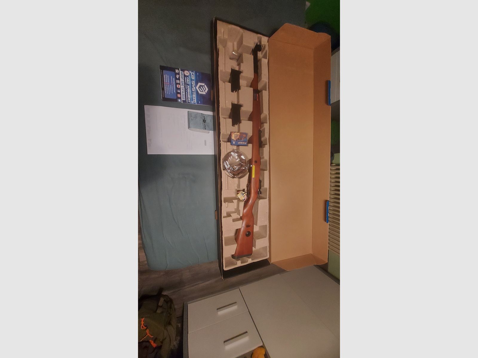 Airsoft K98k 6mm CO2 Gas G&G real wood metal