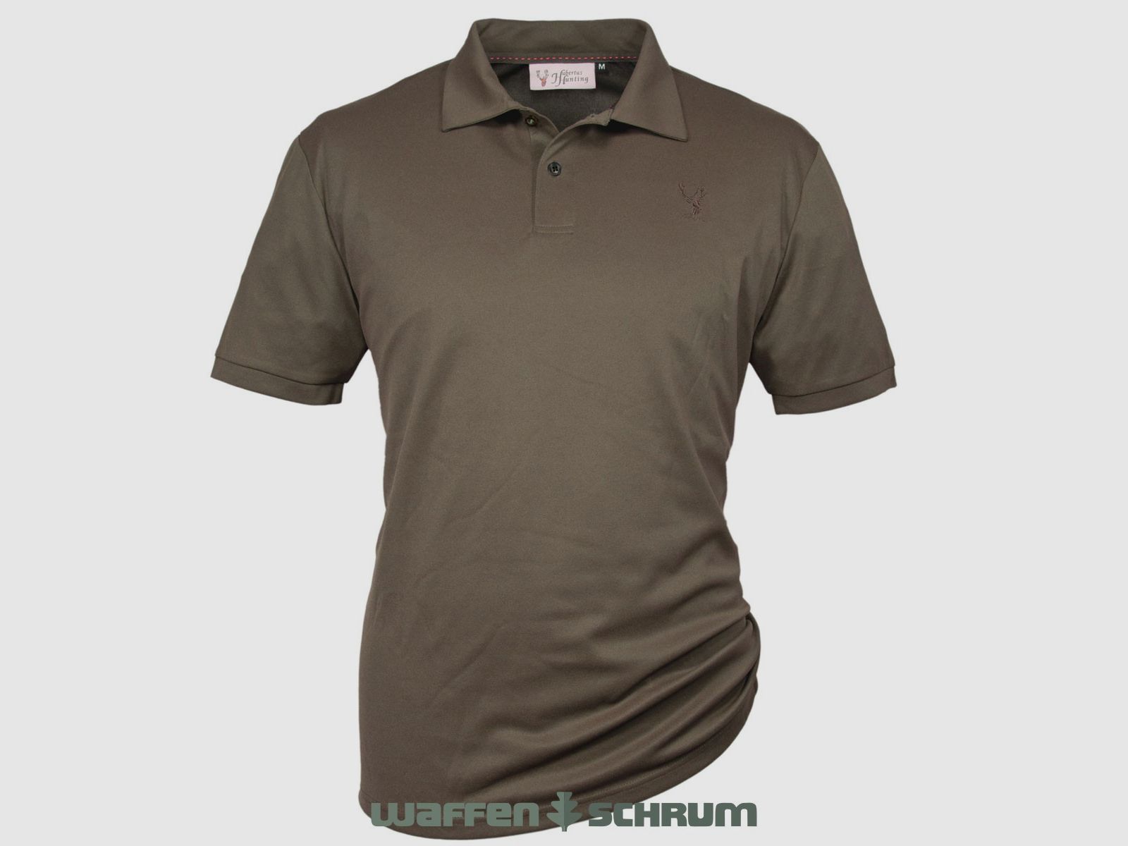 Camisa polo funcional Hubertus Piqué Verde oscuro