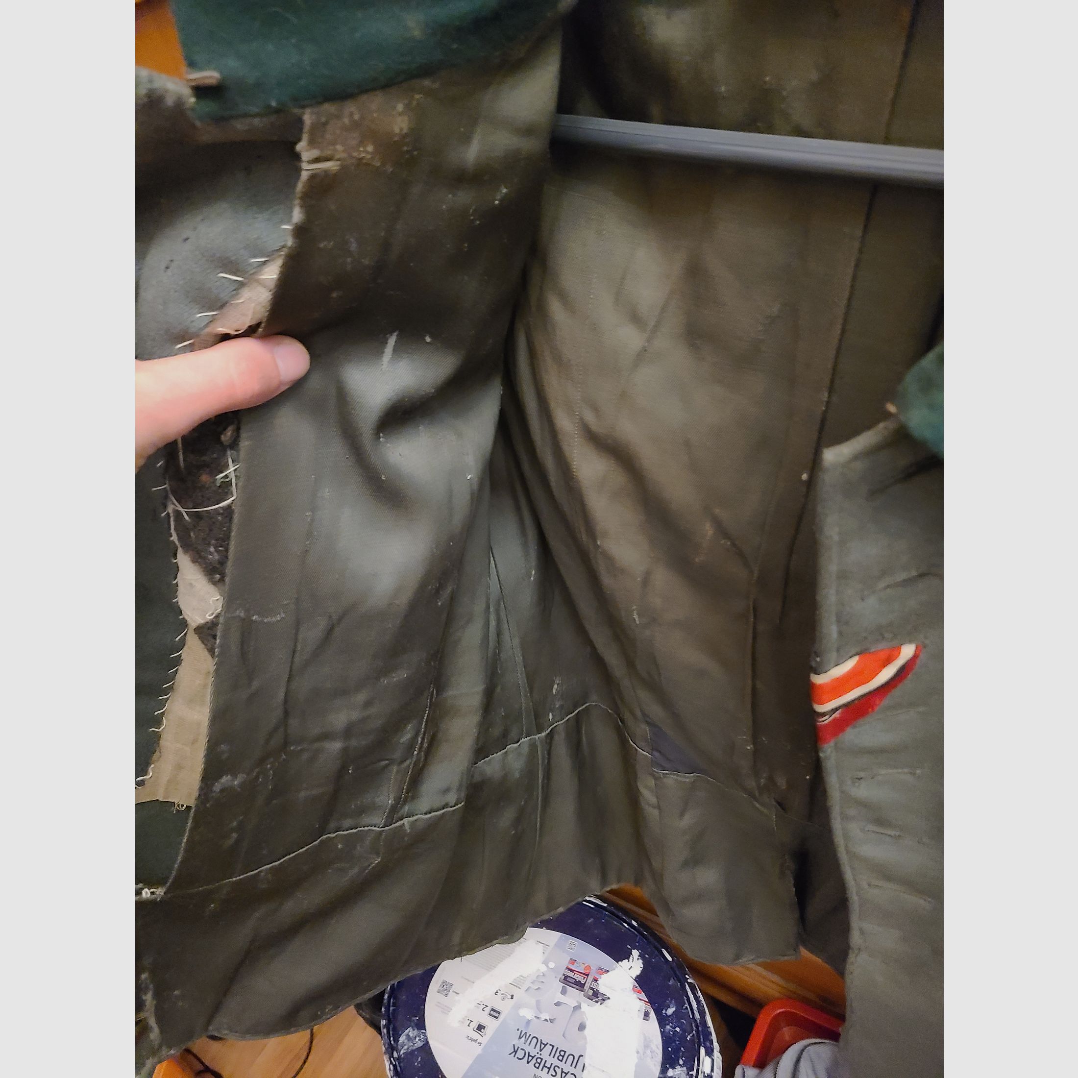 Uniforme Wehrmacht giacca 100% originale ritrovamento in soffitta