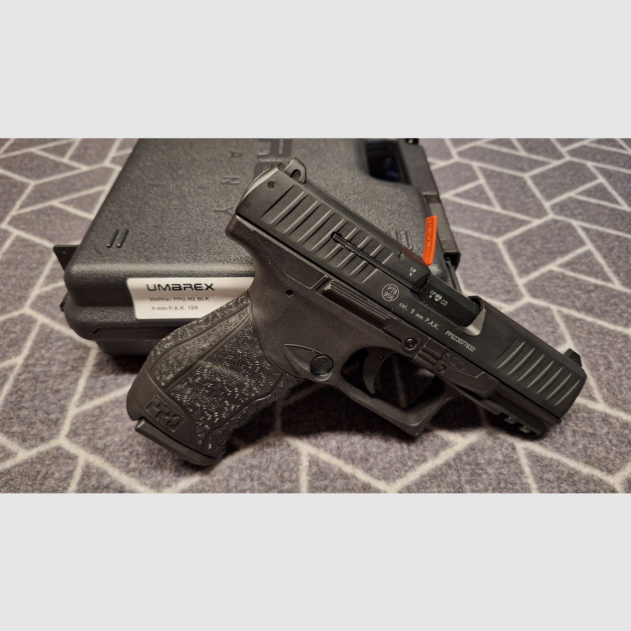 Walther PPQ M2 blank firing pistol 9mm P.A.K. black NEW!