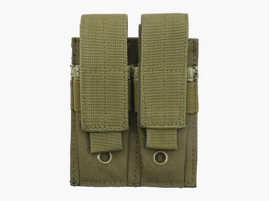 Double pouch for pistol magazines - olive[8FIELDS]