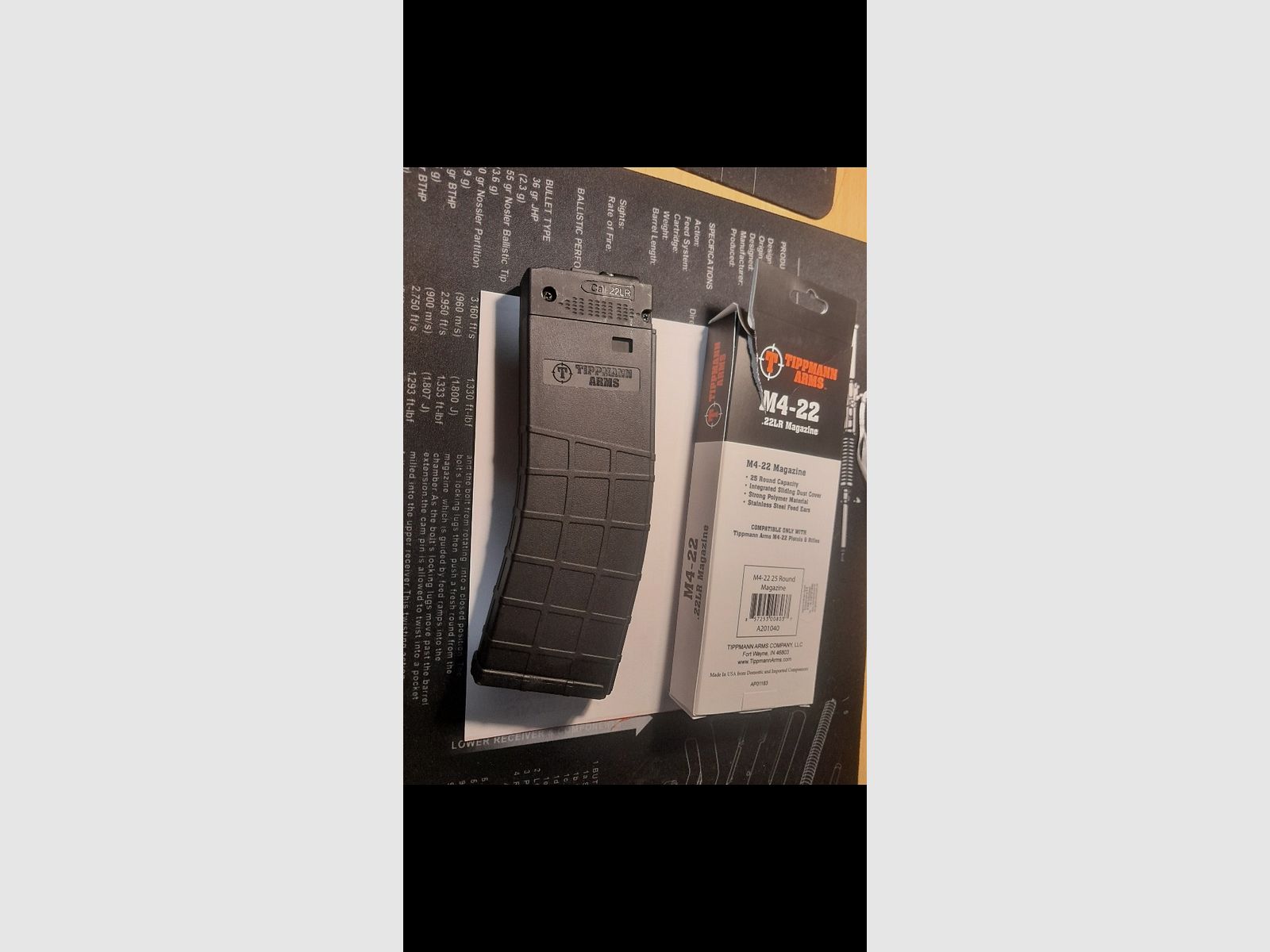 Tippmann M4 22 magazine lungo 25 colpi