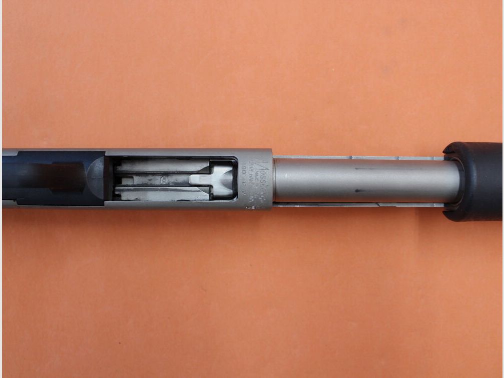 Mossberg VsRep.Flinte 12/76 Mossberg M590 Mariner escopeta de repetición de culata delantera 20" cañón (Cyl)/ acabado en níquel, imagen 6 de 10