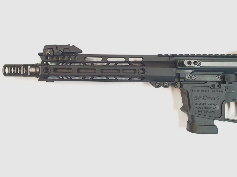 GWMH AG Self-Loading Rifle GWMH SPC-HUNTER A4 10" (SWISS PISTOL CARBINE) BLACK Cal..45ACP AR15 Glock Magazine