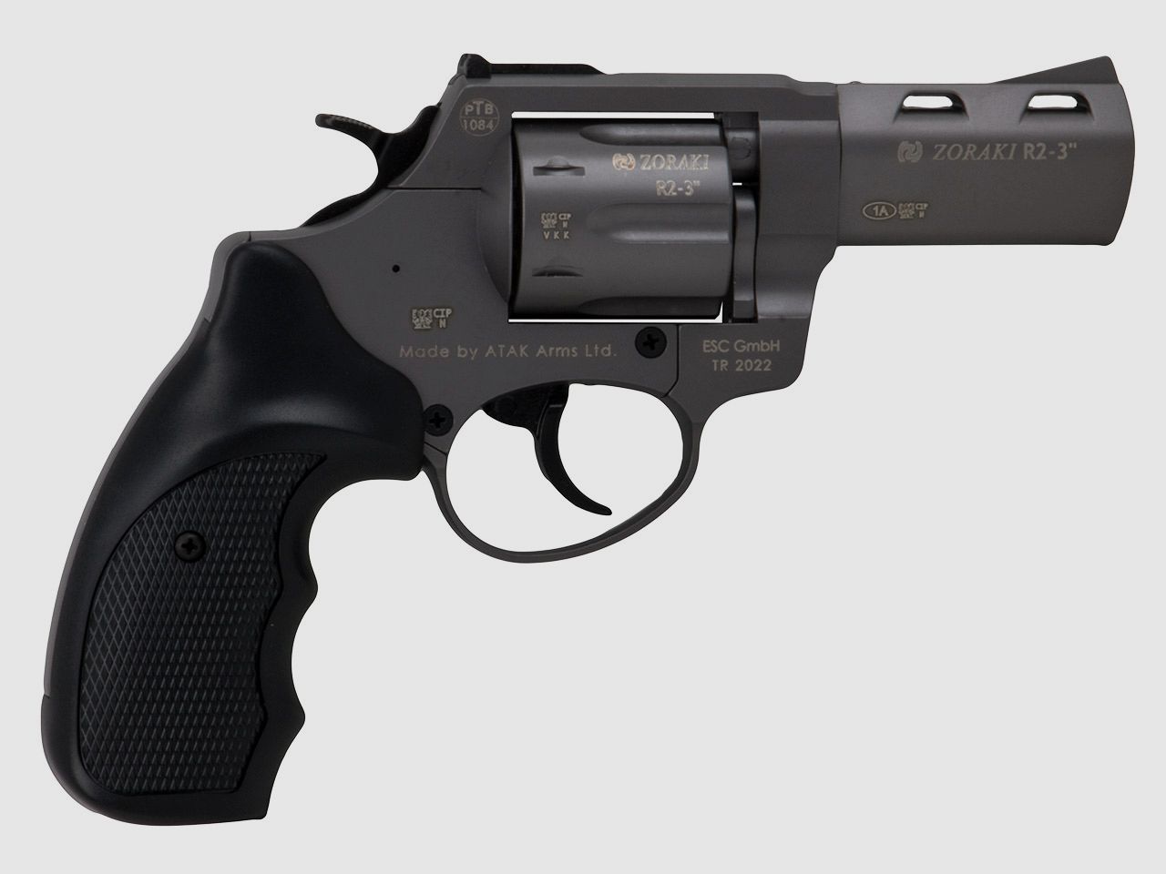 Schreckschuss Revolver Zoraki R2 Titan 3 Zoll PTB 1084 Kaliber 9 mm R.K. (P18)
