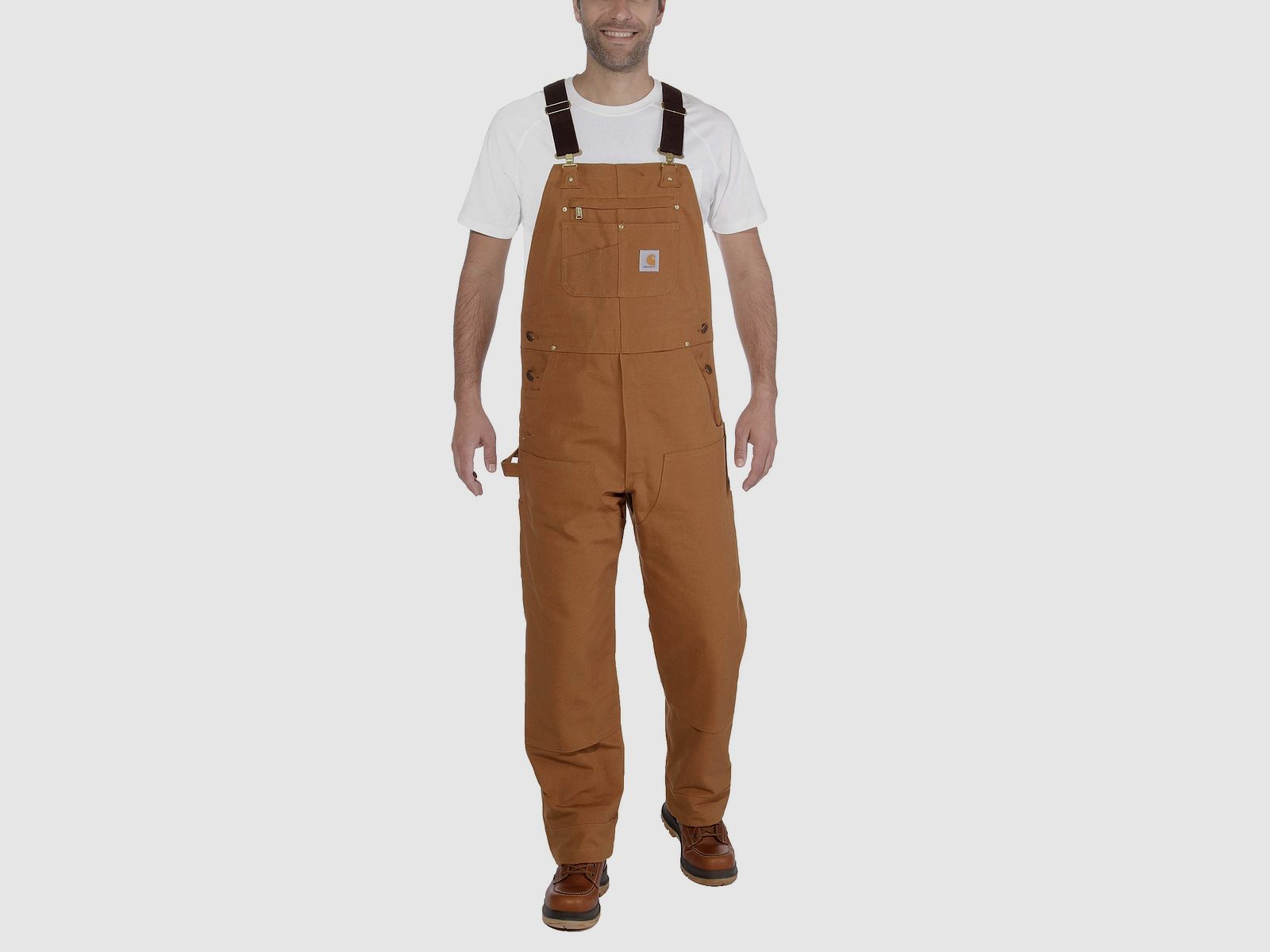 Carhartt Bib Suspender Pants Men's Carhartt® Brown W50/L32