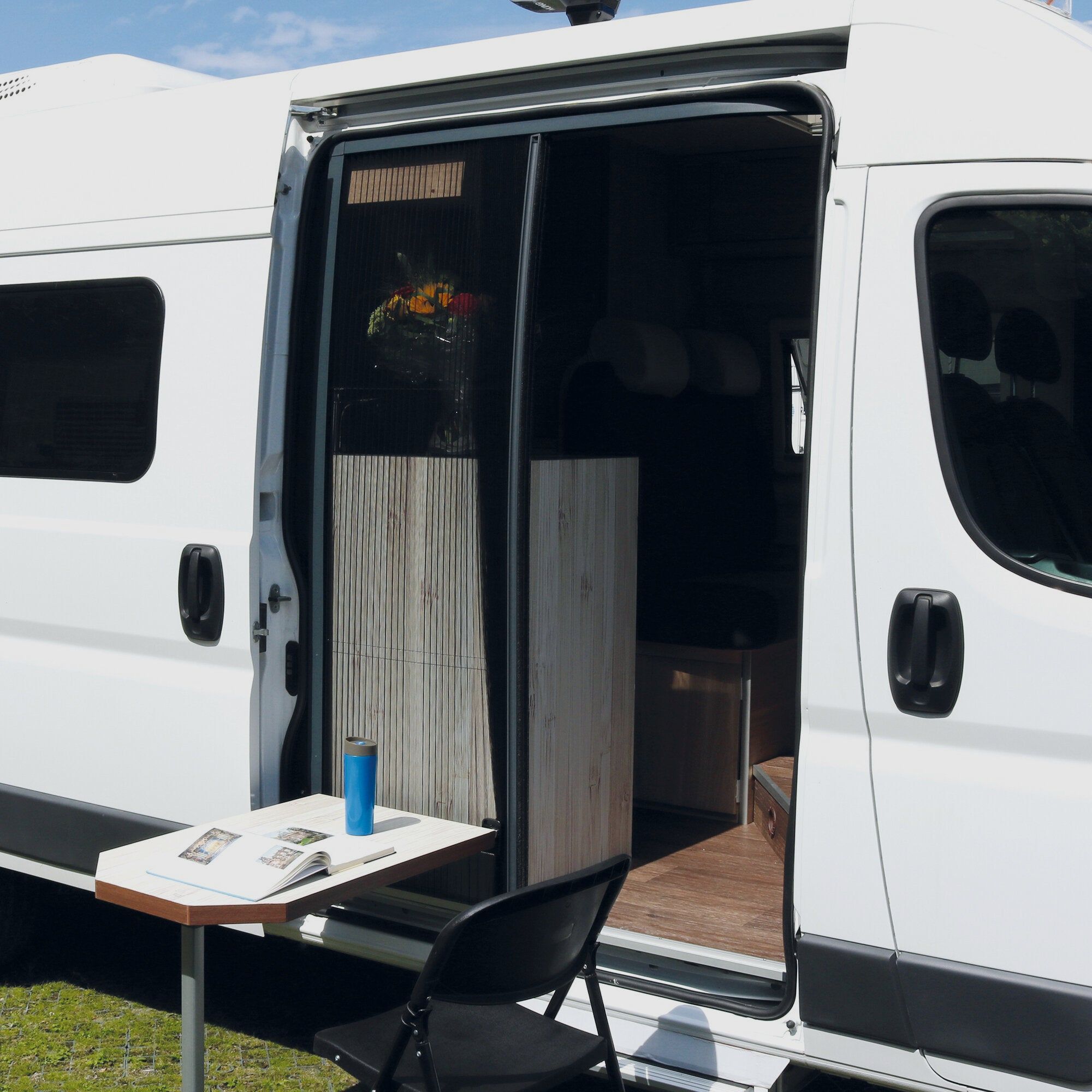 Porta di protezione dagli insetti REMICare VAN con guida per tavolo, Fiat Ducato, immagine 2 di 5
