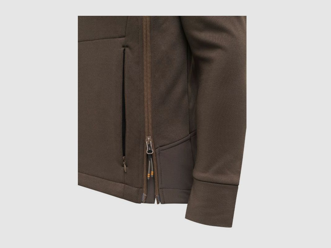 Technische Fleecejacke Beretta mit Fernglashalterung braun Modell Binostash Anorak Art. P3771 T2312 08AA BERETTA, Bild 5 von 6