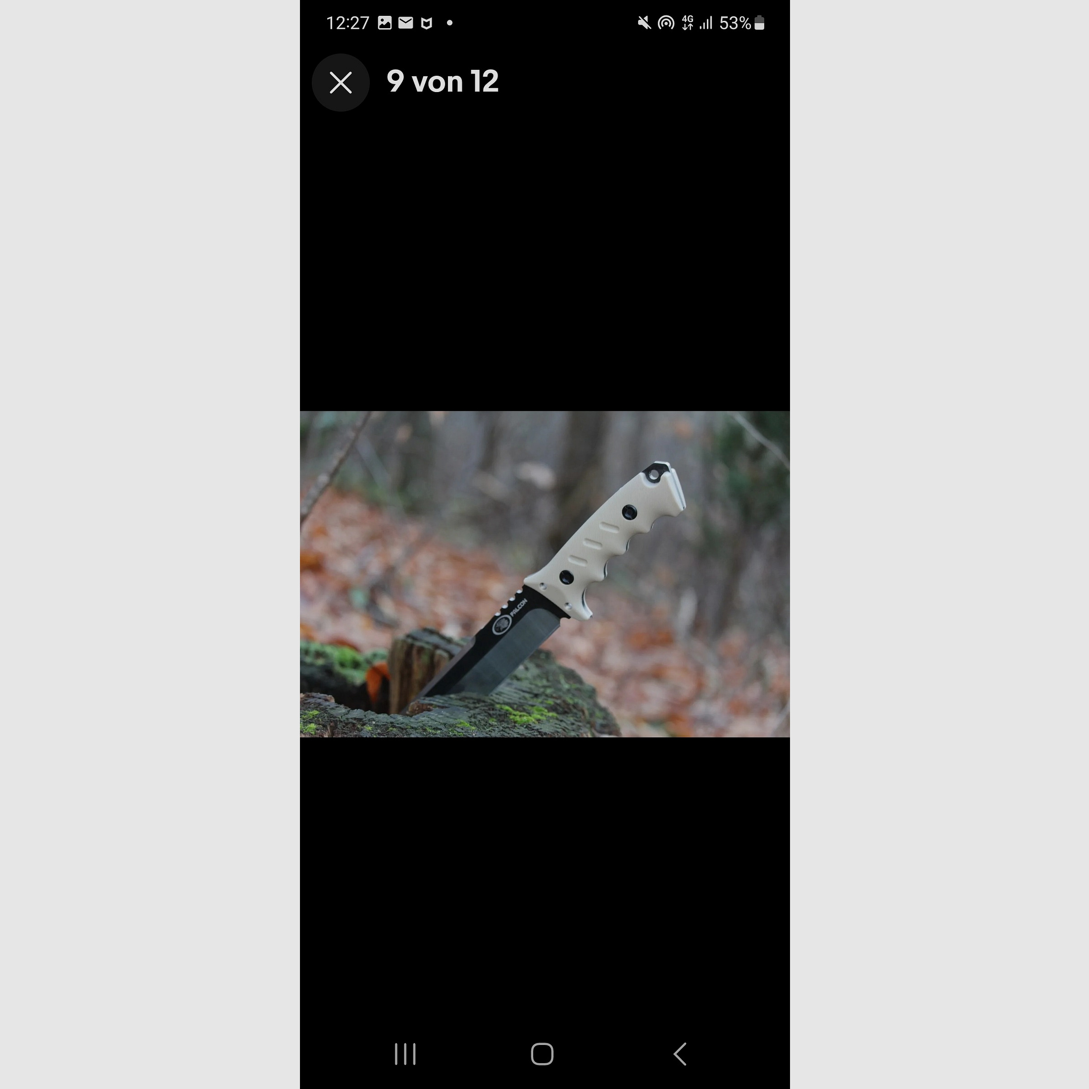Coltello da esterno di alta qualità full tang incluso fodero in pelle e acciarino 28 cm