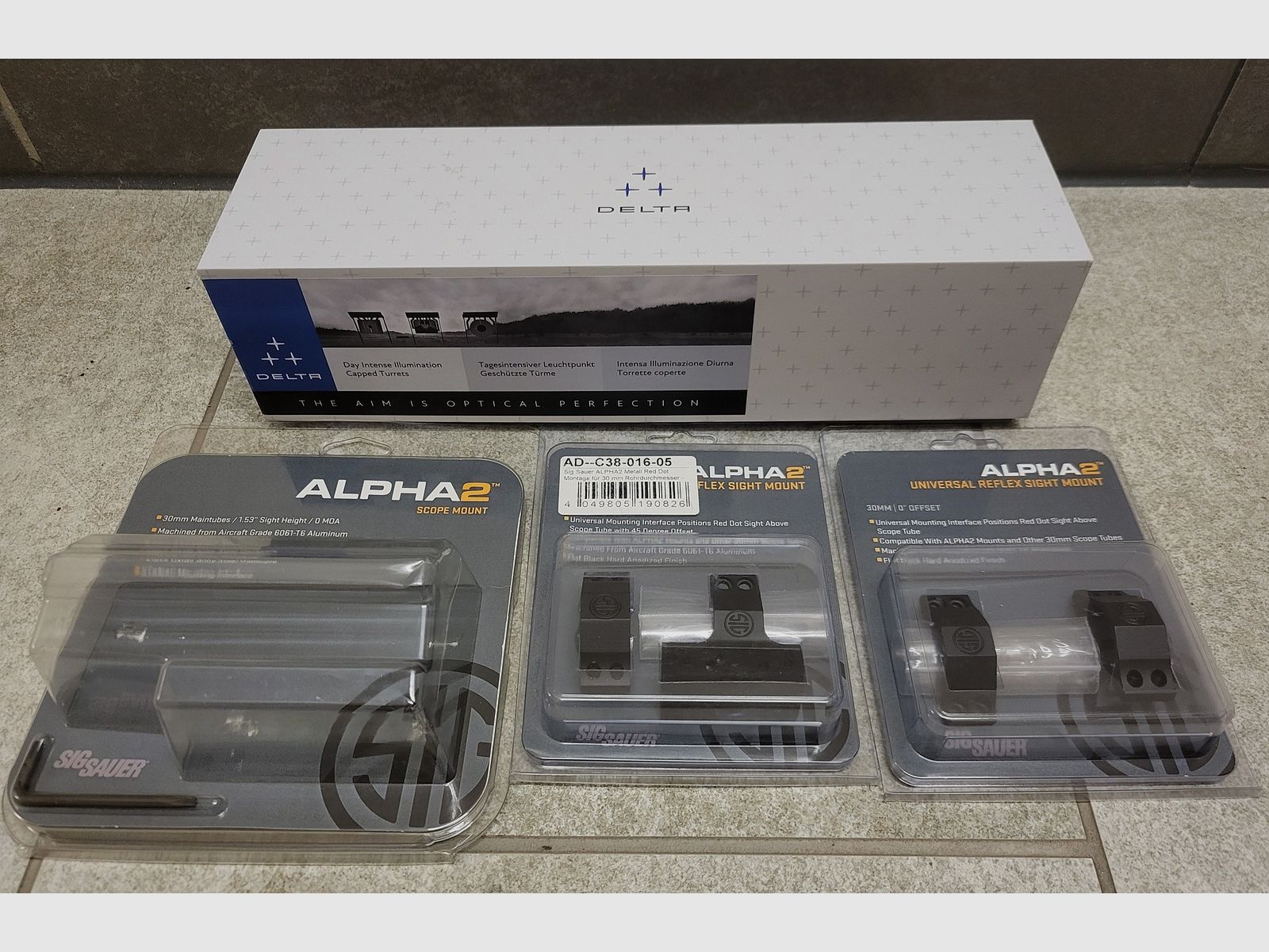 Delta Stryker HD 1-6x24 SFP DSMR LPVO Zielfernrohr mit Montage
