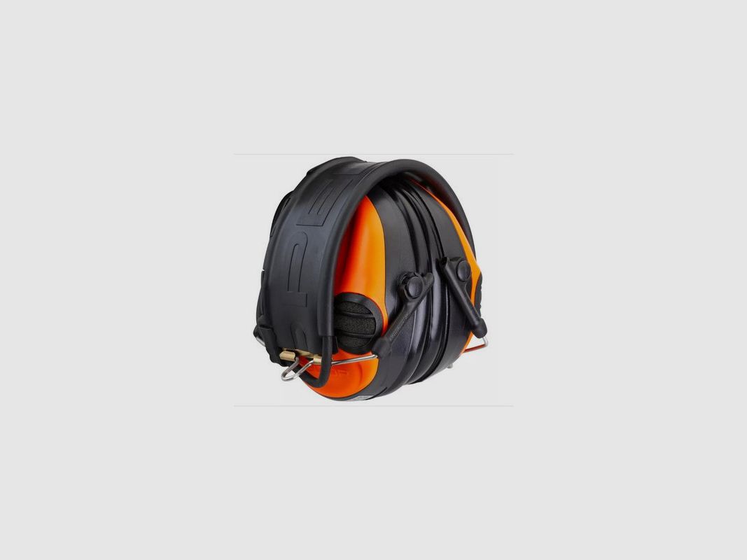 CASCO ELECTRÓNICO CAZA-TIRO DEPORTIVO PELTOR SPORTTAC 26DB CARCASA NARANJA VERDE, imagen 6 de 9