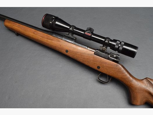 Mauser 98er Jagdrepetierbüchse, Kaliber 5,6x57, mit DeerField 4-12x40 Plex, gut