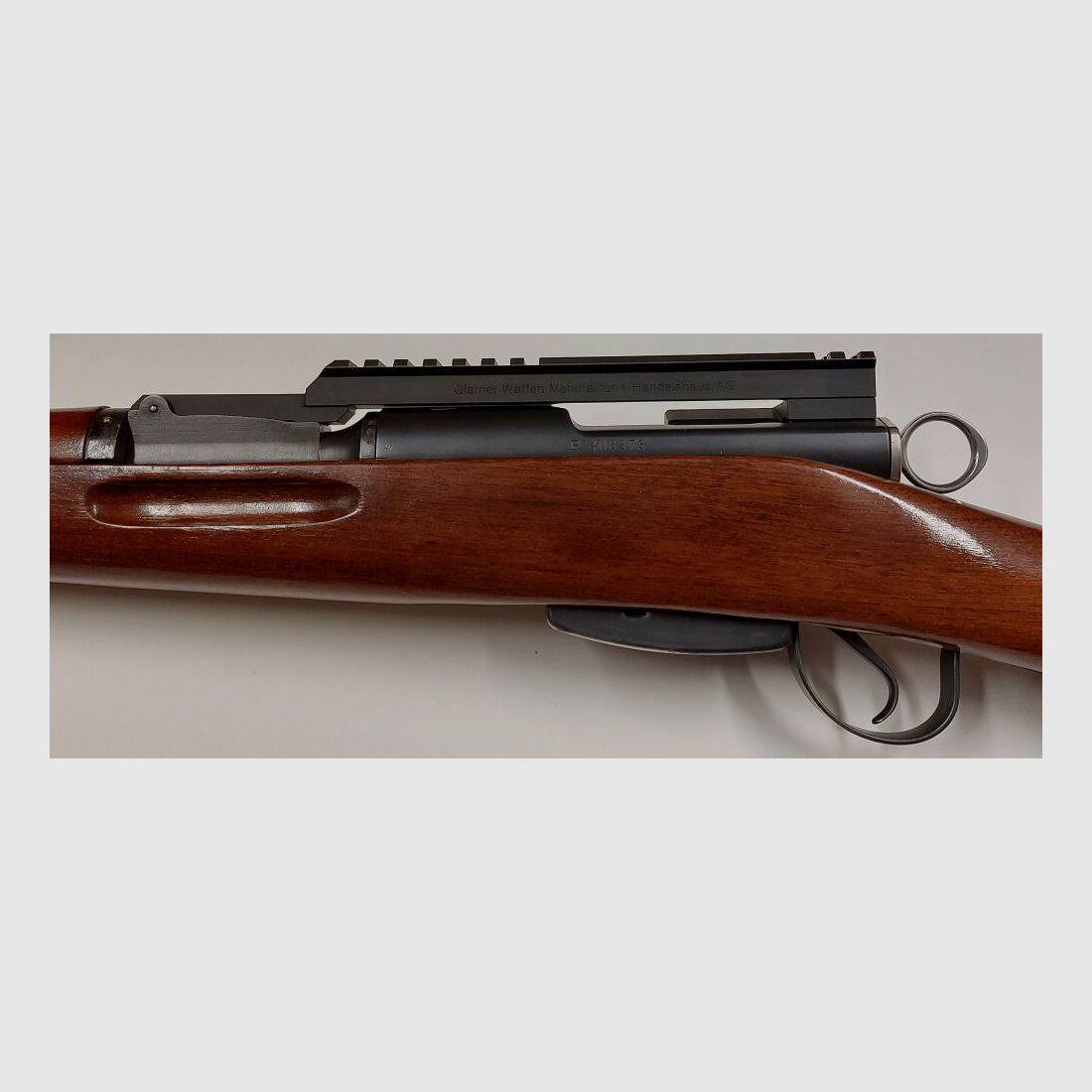 Glarner Weapons Manufacturing + Trading House AG K31 Scope Picatinny Mount Rail Swiss Ordinance Carbine Schmidt Rubin K31 SWITZERLAND