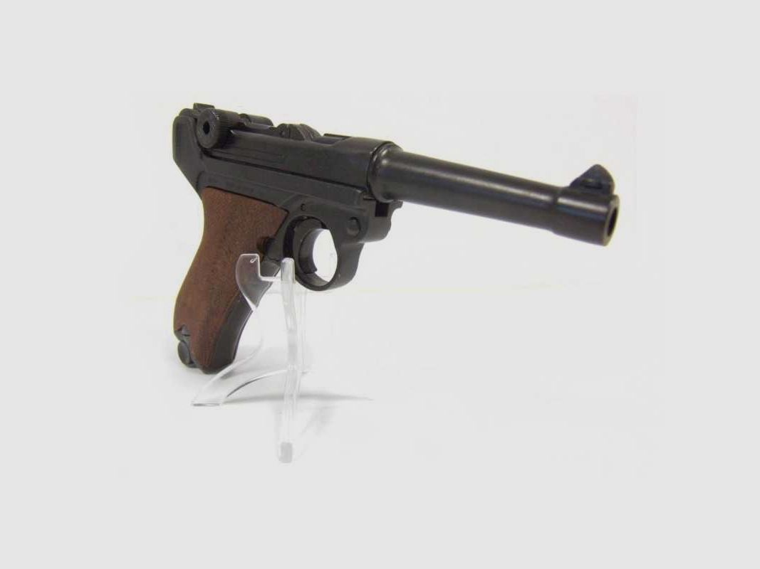 Pistolet Denix Luger P08 Parabellum crosse bois - Pistolet Luger bois, image 2 sur 8
