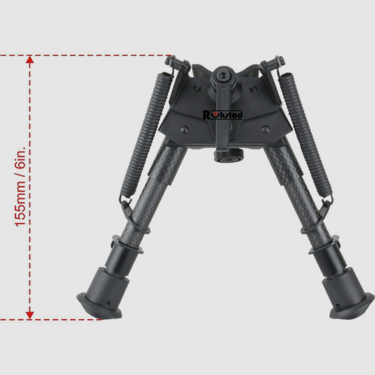 Bipod 6-9 Carbon Grenadiere Rail Picatinny mit einziehbaren Füßen, Bild 9 von 9