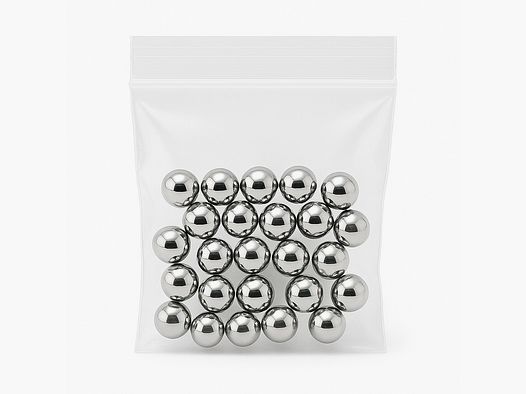 50x 8mm Stahlkugel verchromt