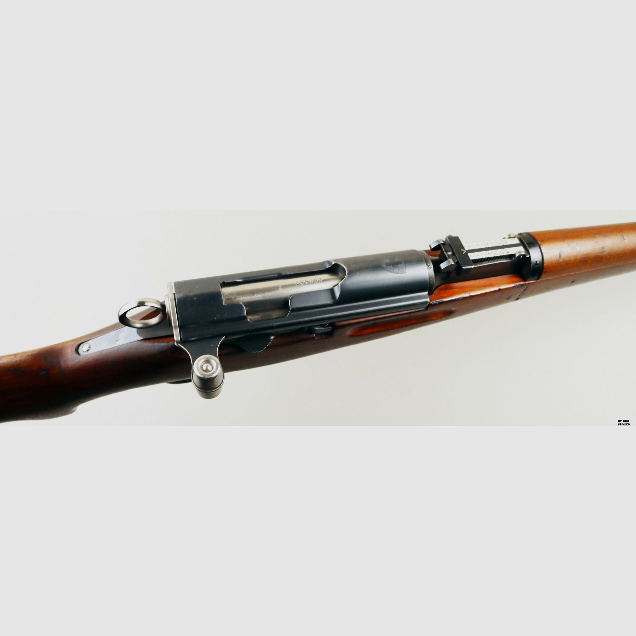Fucile Waffenfabrik mod. Schmidt Rubin K11 cal. 7.5×55 matr. 900484, immagine 13 di 15