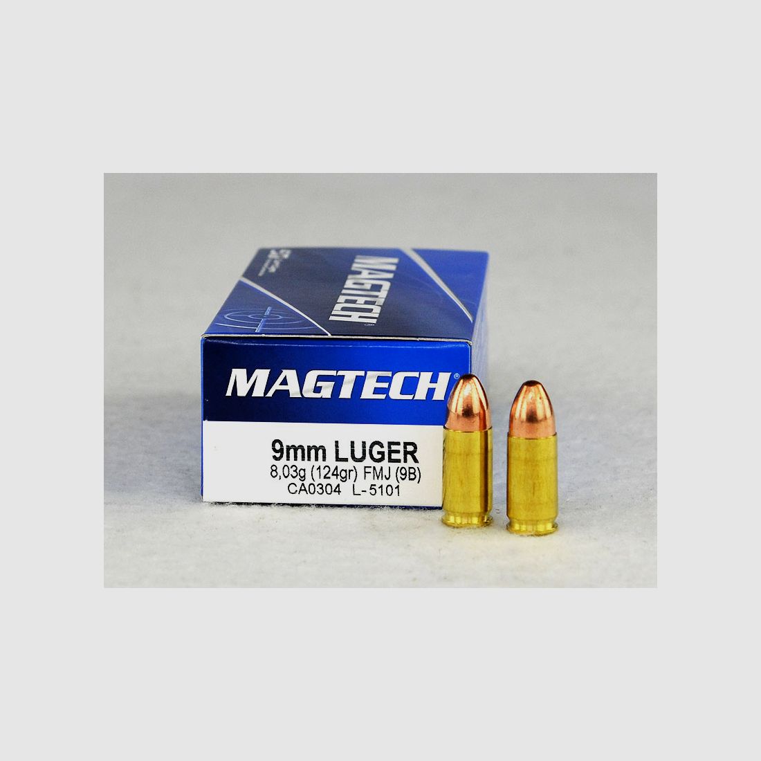 MAGTECH 9 mm Luger, bala de plomo 124 grs 1 paquete (50 disparos a 0,289 €*)