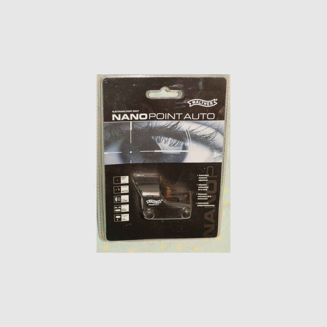 LEUCHTPUNKTVISIER Leuchtpunkt-Zielgerät WALTHER NANOPOINT AUTO – Rotpunkt Neu !!!