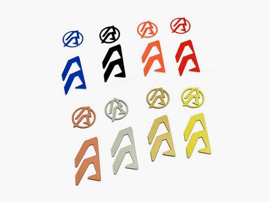 DAA Alpha-X Holster Logo Inlays, Hand version: Right hand, Color: Silver