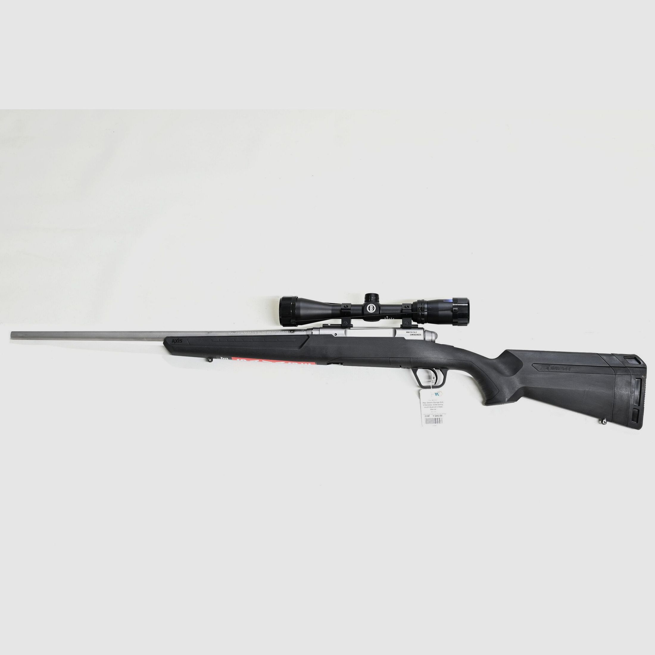 Rep. Gewehr Savage Axis 2 Stainless, .30-06 Spring, ZF Bushnell 3-9×42 Banner