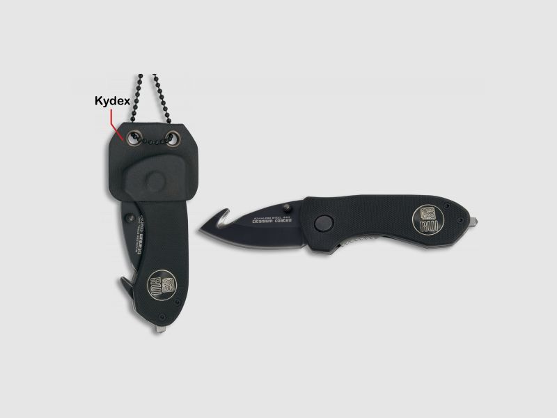 RUI Neck-Knife Taschenmesser Titan beschichtet