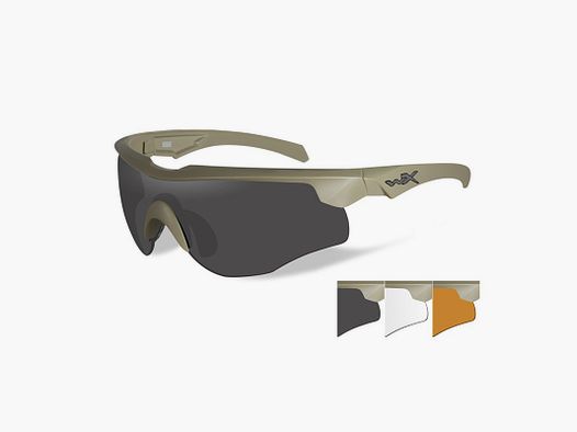 WILEY X OCCHIALI ROGUE COMM GREY/ CLEAR/RUST TAN