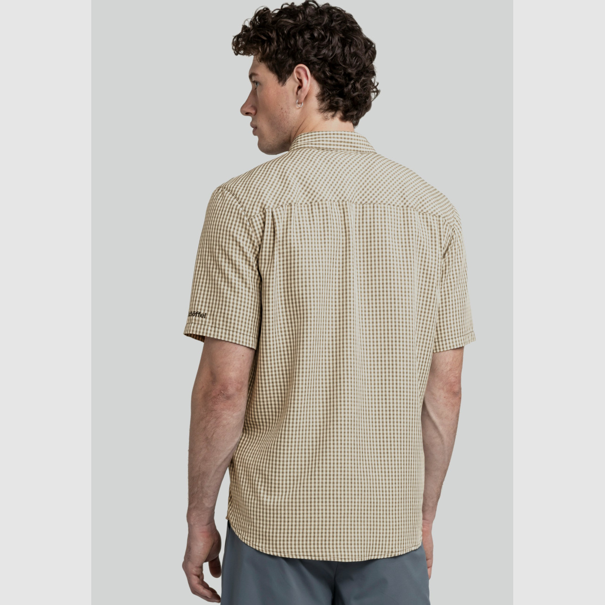 SCHÖFFEL CIRC Shirt Style Dalfoss MEN Beige-Black