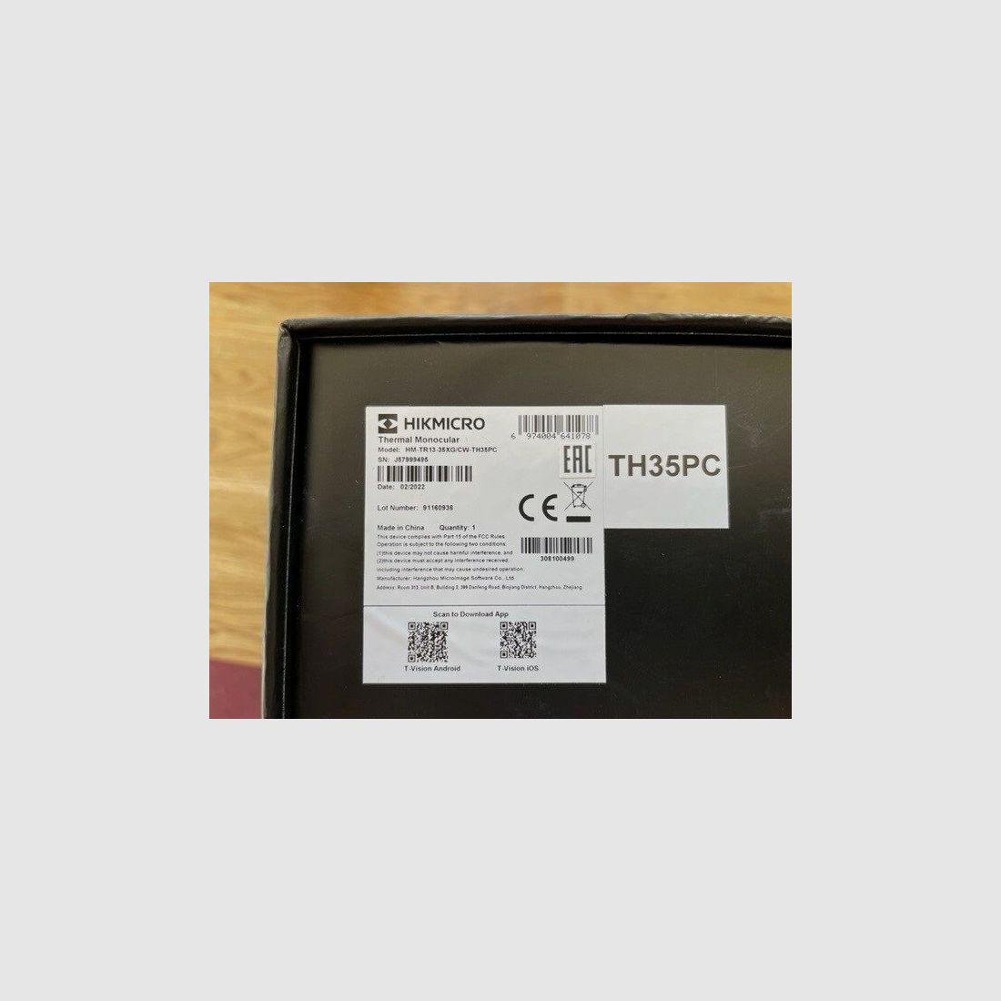 HIKMicro Wärmebild Vorsatzgerät	 Thunder pro TH 35 PC