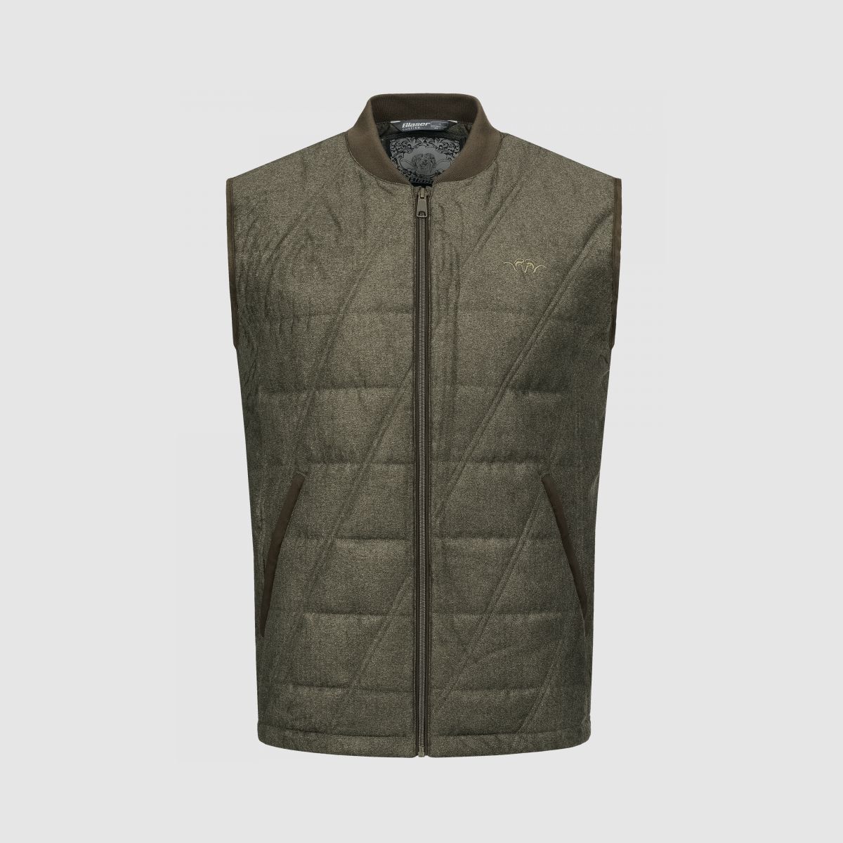 BLASER Herren Vintage Weste Victor Olive Melange- Black