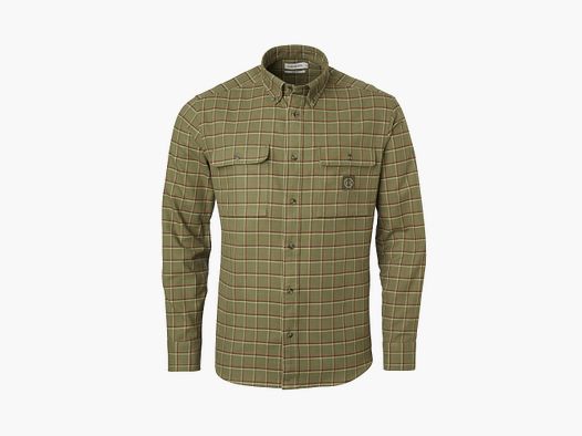 Chemise en flanelle Chevalier Heron pour homme, S, à carreaux vert champ