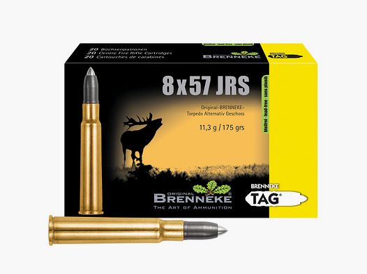 Brenneke 8×57 IRS TAG bleifrei 11,3g/175grs. – 20 Stk.