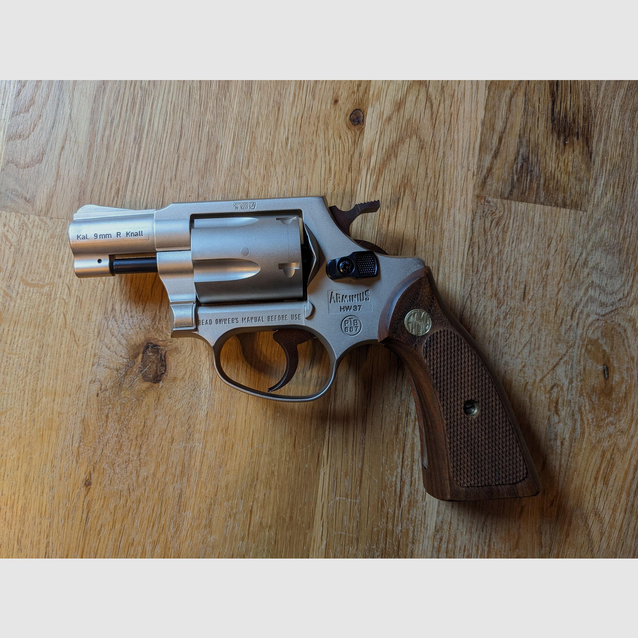 HW 37 Nickel Weihrauch Signalrevolver 