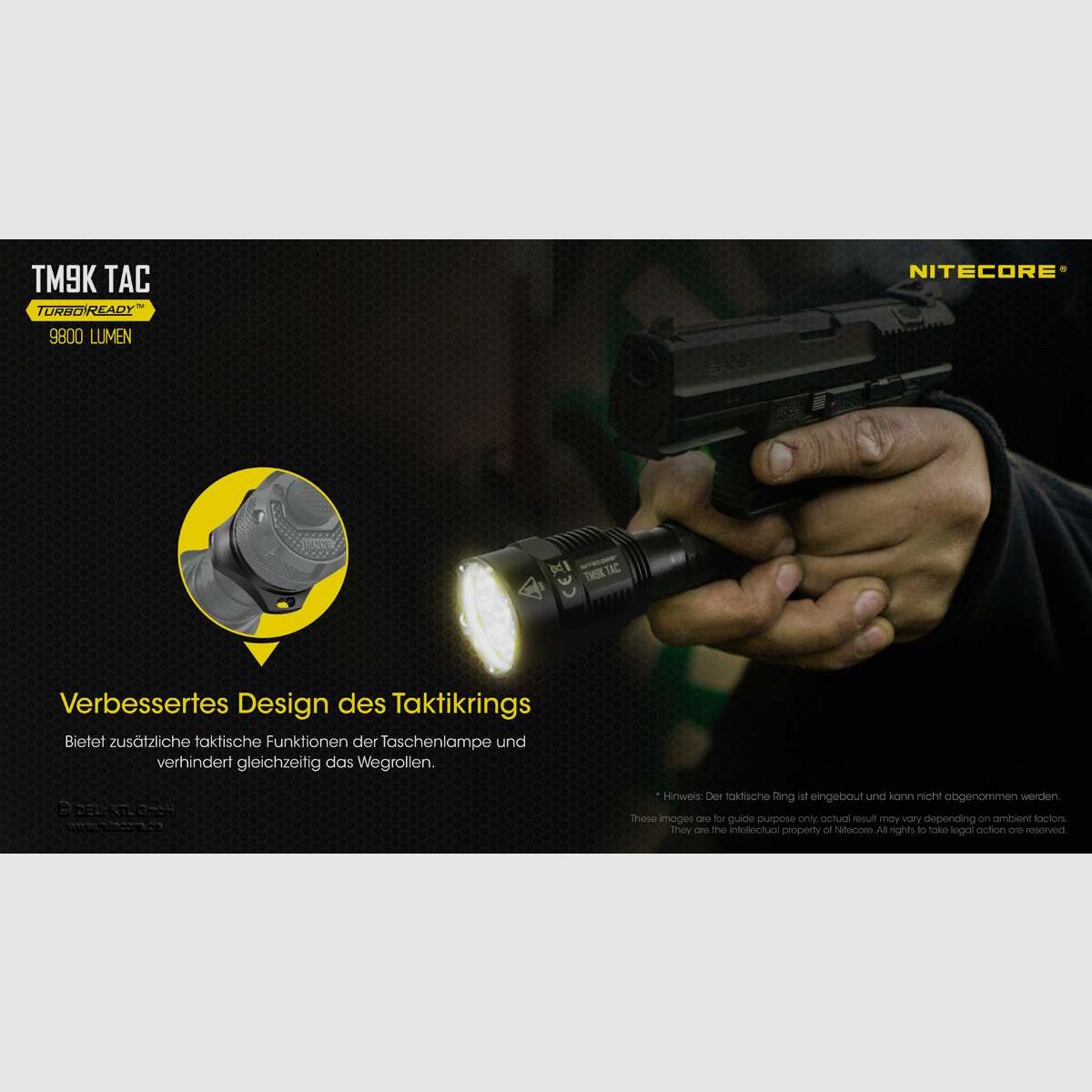 Torcia Nitecore TM9K TAC – 9800 Lumen, immagine 5 di 14