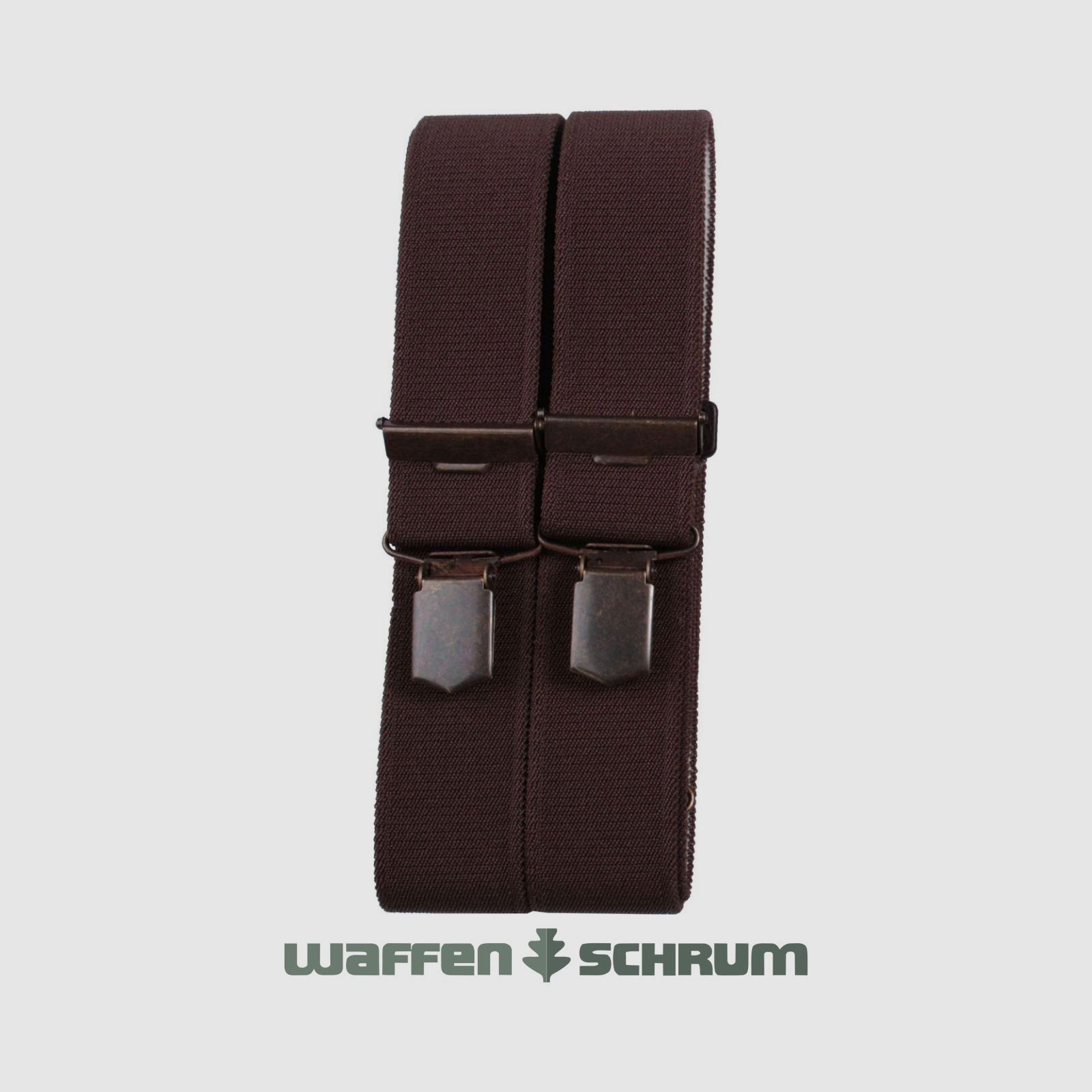Foresta suspenders with clip 120x3.5cm brown
