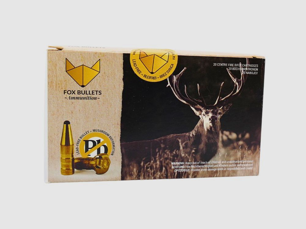 Fox-Bullets .243 Win. 5,2g/80grs Büchsenpatronen Bleifrei