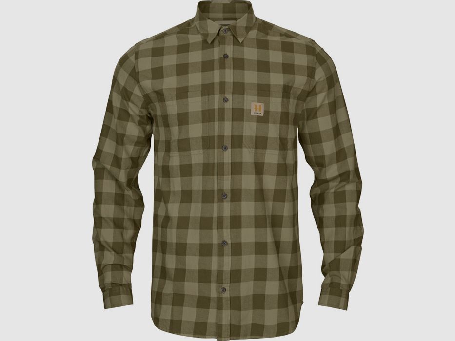 Härkila Scandinavian oliv Dark olive check Jagd- & Freizeithemden Herren