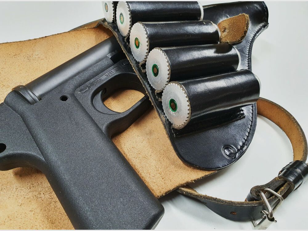 GEBR. DEWALD OHG HK P2 Borsa per pistola segnaletica SigPi P2A2 con tracolla, immagine 9 di 9