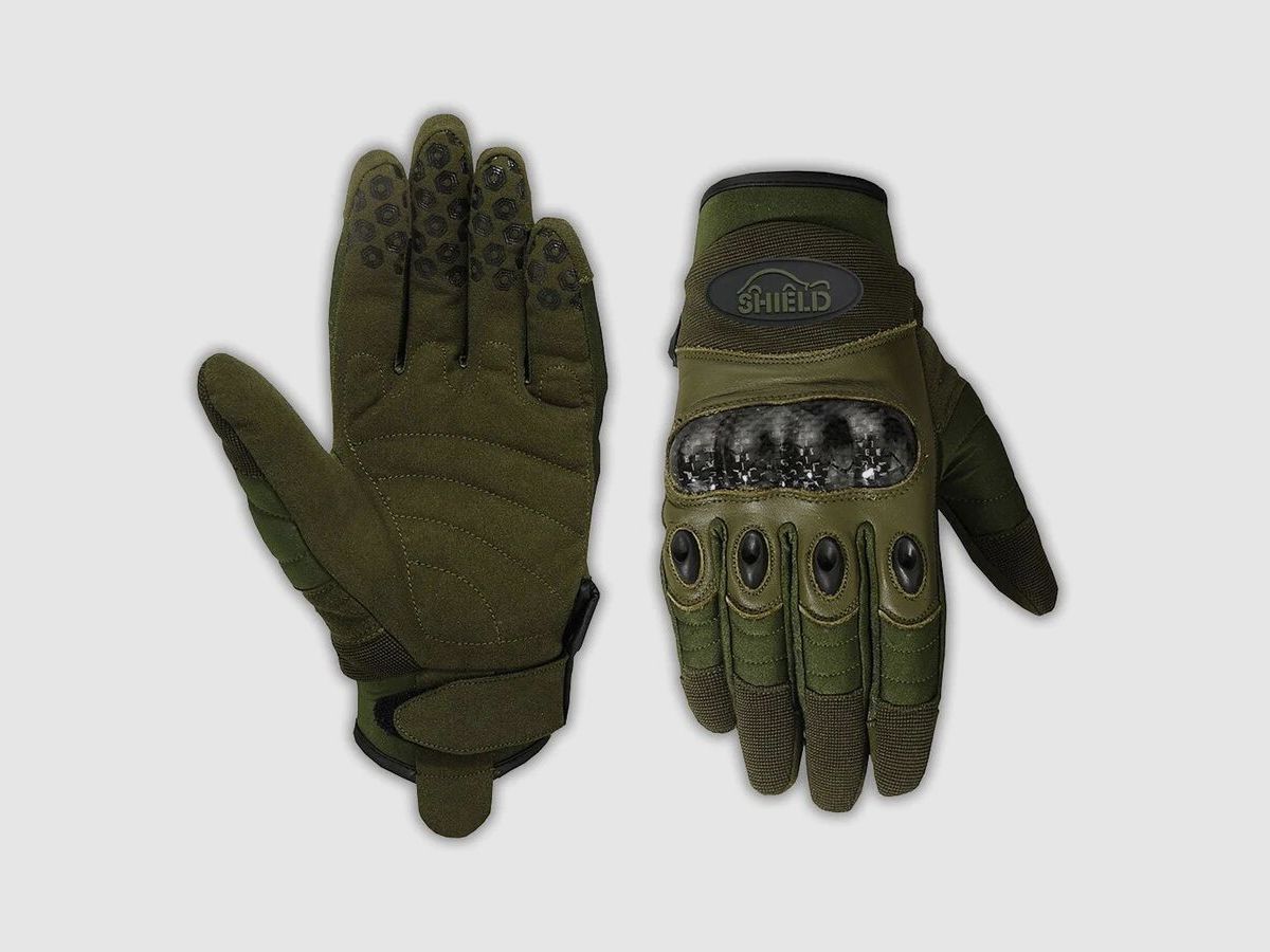 Gant d'intervention en carbone tactique SHIELD - Olive